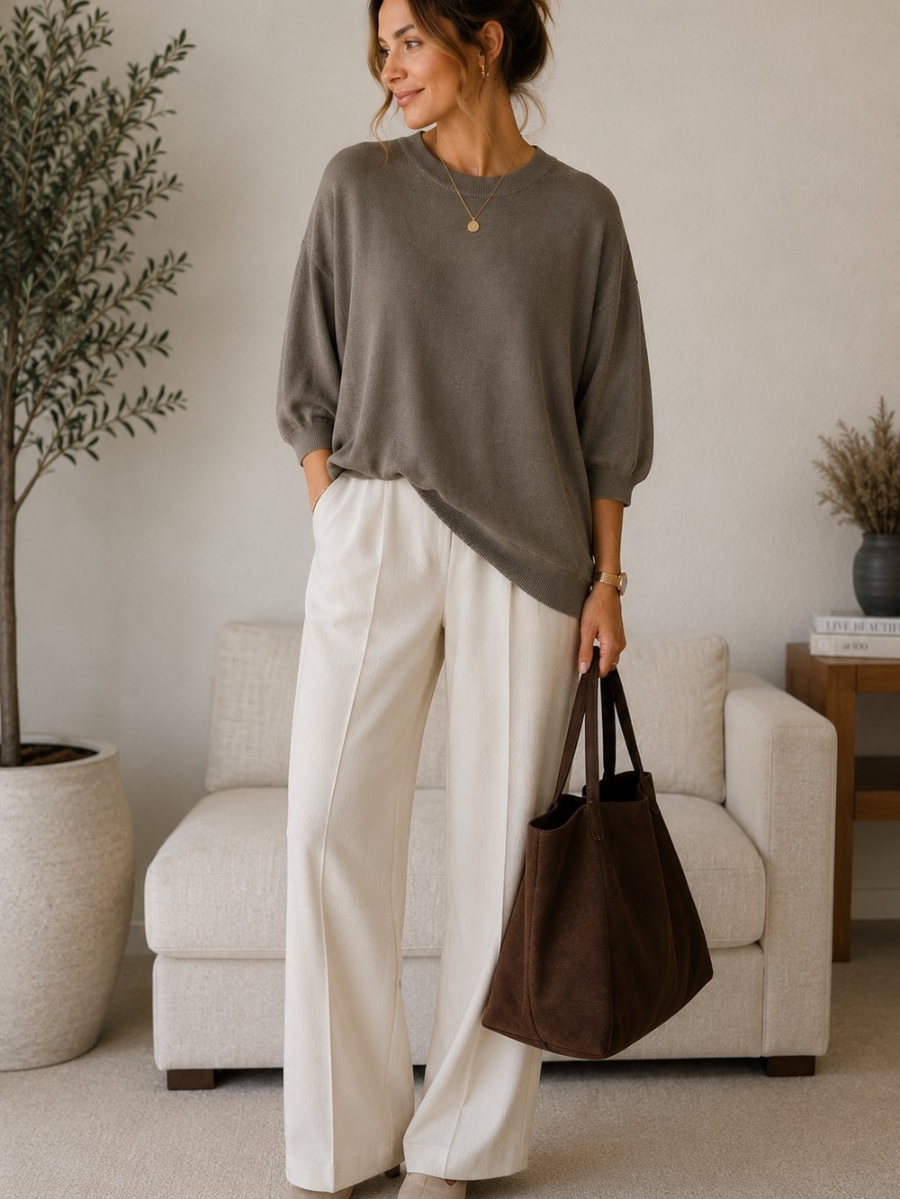 Pronto Uomo Silk Blend Knit Sweater Minimalist Quiet Luxury